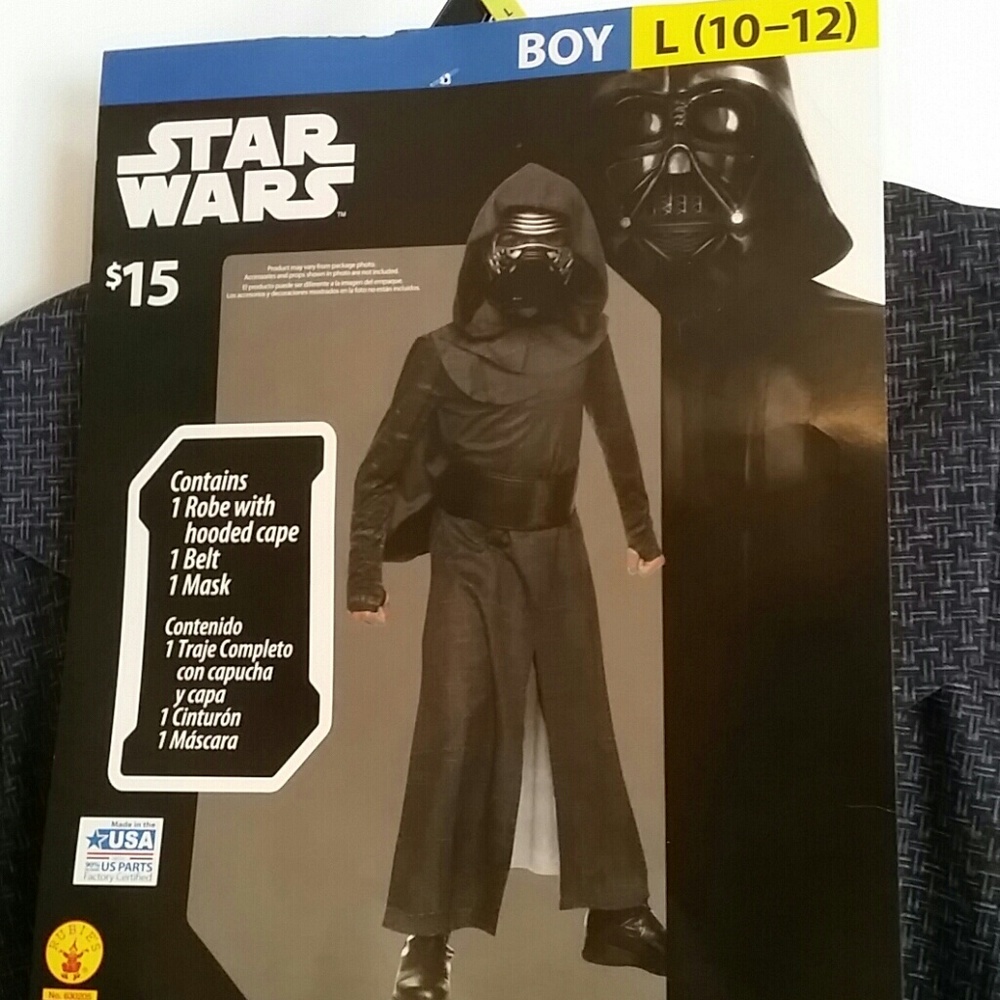 Kylo Ren Halloween costume Boys L 10-12 Star Wars